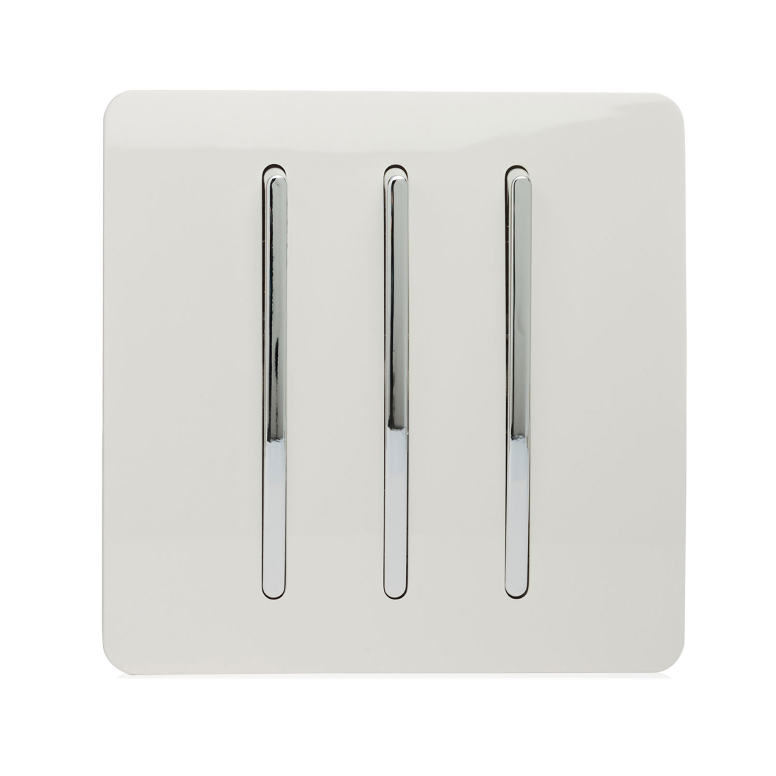 ART-SS6WH  3 Gang 2 Way 10 Amp Rocker Ice White